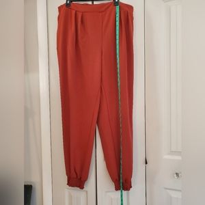 Pull on joggers w/ side zipper🍒